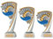 Druckspezialist Schwimmen Pokal Pokalset CROZON Schwimmsport Trophäe mit Gravur (L - 19 cm)