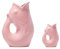 Gurgle Pot Fischkrüge, Pink Groß und Baby GurglePot – Perfekt Zusammen