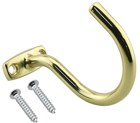 ZZHXSM Snooker Billiard Table Solid Brass Board Cue Hook (with 2 Mounting Screws)