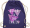 Turnbeutel Rucksack - Festival Zubehör - Augen zu und Tanzen lila - Unisize - Lila - festival-bag festivalbeutel konzert tanz beutelrucksäcke tasche für tänzer festivaltasche festivals dance