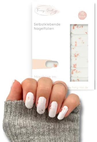 Fairy Nail Nagelfolien | Nagellackstreifen für Fingernägel | 16 Nagelsticker für die perfekte Maniküre Zuhause (Hero)