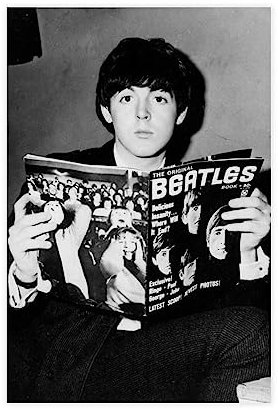 RIKCAT Paul McCartney 1 Leinwand-Poster, Wandkunst, Dekordruck, Bild, Gemälde für Wohnzimmer, Schlafzimmer, Dekoration, ungerahmt, 30 x 45 cm