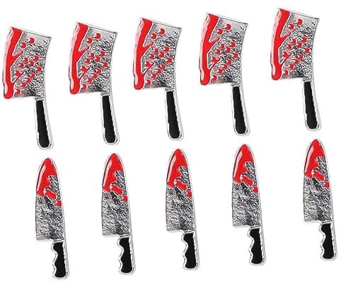 FRCOLOR 10pcs Decor Nail Art Supplies Metal Nail Charms Cutters Nail Charm Diy Accessories Halloween Nail Jewelry Halloween Nail Studs Charms Alloy Manicure Stickers