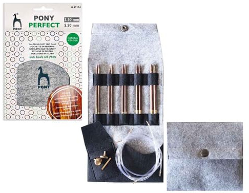 Pony Perfect Rundstricknadels Set 10,5 cm 3,50-5,50 mm - 1 Stück