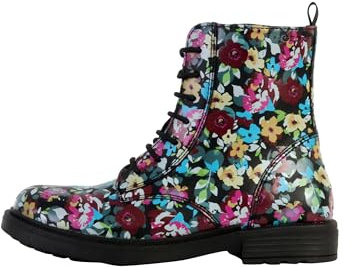 Geox J Eclair Girl D, Stivaletto, Black/Multicolor, 38 EU