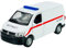 Welly Volkwagen T6 Notarzt Transporter Kasten Version T5 Ab 2. Facelift 2015 1/34-1/39 Metal Modell Auto Die Cast Neu im Kasten