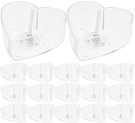 Ggnaxivs 30PCS Heart Shaped Tea Light Candle Cups with Wicks Clear Love Heart Candle Wax Tins Jars Cases for DIY Candle Making