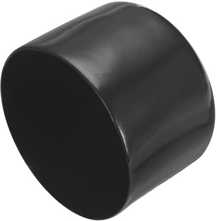 QUARKZMAN 8 Stück Gummi Endkappen 56 mm PVC Kunststoffkappe Schutzkappen Abdeckung Fußkappen für Stuhlbeine Tischbeine Möbel Schrauben Bolzen Gewinde Metallstäbe Rohr Zaunpfosten Schwarz