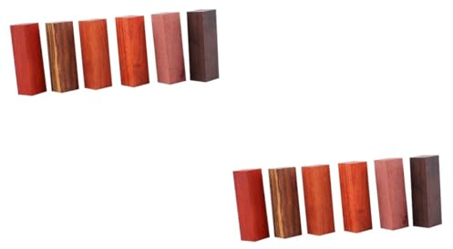 WOONEKY 12pcs Wooden Bowl Blank Pen Turning Kit Custom Engraving Heat Pen Craft Material DIY Blank for Art Jewelry