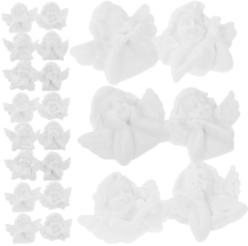 Amosfun 30piezas Miniaturas De Ángel Resina para Manualidades y Decoración De Móviles