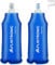 flintronic 2Pcs Gourde Souple, 500 ml/17oz Flasque Running Pliable en TPU, Bouteille d'eau de Course, Sans BPA, étanche, pour Course à Pied, Randonnée, Cyclisme, Escalade