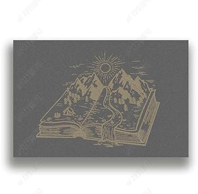 ZYHFDC Photo Wallpaper The Forest in the Book of High Grey Non-Woven Art Print Wall Mural Decoration Poster Picture Design Modern 450CM(W)*315CM(H)