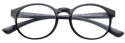 SKYWAY Blaulichtfilter Brille für Damen Herren, TR90-Rahmen Leicht Blaulicht Brille Computer-Gaming-Brille, Anti-Augenbelastung UV Schutz (Schwarz)