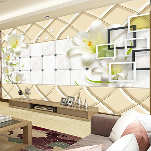 ZYCAFJ Vlies Fototapete Abstrakte Orchidee Fototapete 3D Foto Tapete Schlafzimmer Wohnzimmer Moderne Vliestapete Wandtapete Motivtapeten 3d Effekt Wand Dekoration