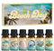 SALUBRITO Sommer Strand Ätherische Öle Set, Naturrein Aromatherapie Duftöl für Diffuser - Strandige Brise, Meersalz, Rosa Sand, Ozeanluft, Inselzeit, Pina Colada, Geschenk für Frauen