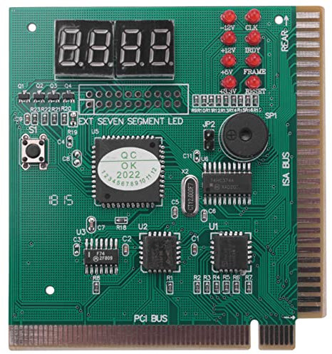 Swiixxer PC Motherboard Diagnostic Card 4-Digit PCI/ISA POST Code Analyzer