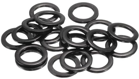 QUARKZMAN 20 Pcs Rondelle Piatte M12 Nere, Diametro Esterno 20mm, Rondelle Metalliche In Acciaio Inox 304 Per Viti E Bulloni