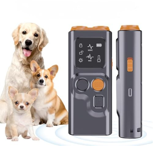 Ultraschall Anti-Bell Hundetrainer – Sanftes Hundetraining ohne Stromschläge, tragbares Anti-Bellen Gerät für kleine & große Hunde, sofort wirksam, sicher & diskret