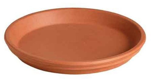 Lot de 2 dessous de pot Terre cuite pot de fleur 11–17 cm, 15cm