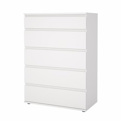 Kommode, weiße Farbe, 76,8 x 106,6 x 40 cm