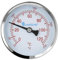 Lantelme Heizungsthermometer 120°C Grad Celsius mit Tauchhülse 1/2 Zoll Gewinde | Metall Edelstahl Messing mit Skala Rot | Für Heizung Wasserthermometer Kaltwasser Heißwasser Thermometer Analog (Rot)