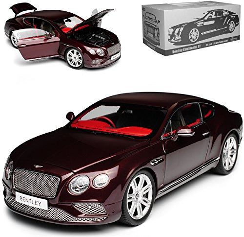 Paragon Bentley Continental GT Coupe Rechtslenker Burgund Rot 2. Generation 2011-2018 1/18 Modell Auto
