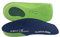 PRO 11 WELLBEING 1 Pair of Slim Fit 3/4 Orthotic Insoles with Heel Pad for Plantar Fasciitis (5/6.5 UK, Green)
