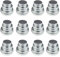 LJY 36 Stück runde Aluminiumdosen Schraubdeckel Metalldosen Gläser leere Folie Folie Container, gemischte Größen (120 ml, 60 ml und 30 ml)
