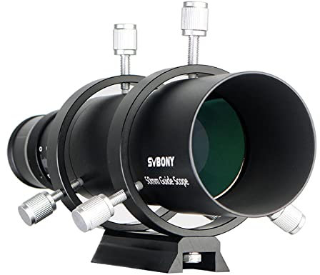 Svbony SV106 Teleskop Guiders, 50mm FMC Teleskope Sucher mit 190mm Brennweite Helical Fokussiergerät, Sucherfernrohre Teleskop Zubehör für Teleskop Astrokamera Autoguide Astrofotografie