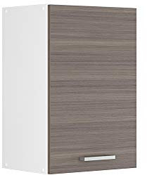 Vicco Hängeschrank R-Line, hängender Küchenschrank, Grau/Weiß, 40 cm