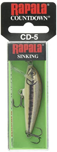 Rapala CD5-AMN Unisex-Adult Countdown Angelköder-Angelzubehör aus Balsaholz-Süßwasser Spinnköder-Lauftiefe 0.9-1.8m-Fischköder 5cm, 5g-Hergestellt in Estland-Artistic Minnow, Standard