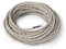 Amarcords - Câble électrique textile couleur CANVAS BEIGE, torsadé, lin, 3 mètres, à 2 brins 2x0,75 - Fil vintage en tissu coloré, pour lampes, lustres, appliques et abat-jours.