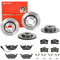 Brembo Bremsscheiben Xtra Line + Beläge Vorne + Hinten für VW Golf 5 1K1 Golf 6 5K1