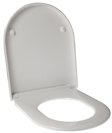 Tapa de inodoro para azul Nuvola envolvente termoendurecible blanco con cremallera inoxidable