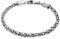 Kuzzoi Buddha Silber Armband für Herren, handgefertigtes Königsketten Armband (4 mm) aus oxidierten 925 Sterling Silber, massives Königsarmband für Männer, Länge 21 cm