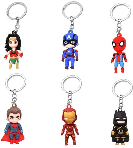 YAXMME Spider Porte Clef,12 Pièces Spider Keychain, Spider Porte-Clés, Porte Cléf, Spider Porte clé, Spider Porte cle, Porte Clé pour Cadeau D'anniversaire Enfants, pour Cadeaux Anniversaire de Fête