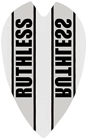 Ruthless Clear Panel Dart Flights | 100 Mikron Retro | Transparent 3 Stück