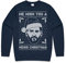 Sanfran Clothing We Wish You A Messi Christmas Sweatshirt Xmas Funny Argentina Football World Cup Jumper Sweater Large/Navy Blue
