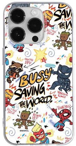 Ert Group custodia per cellulare per Apple Iphone 14 PRO originale e con licenza ufficiale Marvel, modello Avengers 026 adattato in modo ottimale alla forma dello smartphone, custodia in TPU