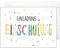 CALLUNA® – Einladungskarten zur Einschulung mit Relieflack und bunten C6-Versandhüllen – Bunte Einladung mit schönem Motiv für Kinder zum Schulbeginn – Liebevoll gestaltete Einladung zur Einschulung
