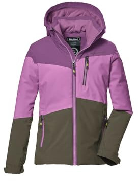 killtec Mädchen Funktionsjacke mit Kapuze und Schneefang/Outdoorjacke ist wasserdicht KOW 170 GRLS JCKT, dunkelorchidee, 176, 40927-000