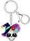 WEVENI Nette Acryl Halloween Schädel Keychain Voodoo-Puppe Schlüsselanhänger Piraten Sarg Anhänger Charms Geldbörse Grab Zubehör, Totenkopf Q, W2L2