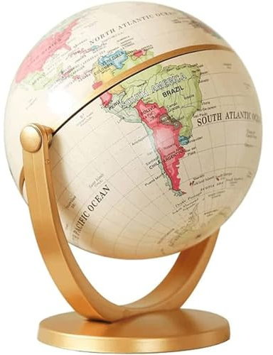 Mini-Globus, um 720° drehbarer Globus mit stabilem Ständer, geografischer Globus für Kinder, Klassenzimmer, Lernen, tragbarer Erdglobus