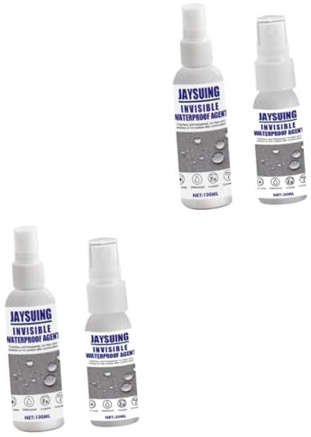 BESTonZON 4 Stück Imprägniermittel durchdringt nanotransparentes Spray Außenwand Dach Leckfalle wasserdichte Beschichtung nano spray waterproof sealant agent König Kleber sprühen unsichtbar