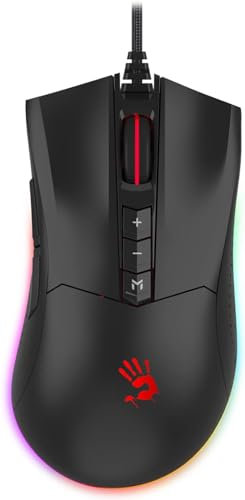 Bloody ES9Pro FPS RGB Gaming Mouse, PMW3327 Chip, 6200 CPI, 2000Hz Report Rate, 220 IPS, 4M Onboard Memory, Fully Programmable with Advanced Preset Macros