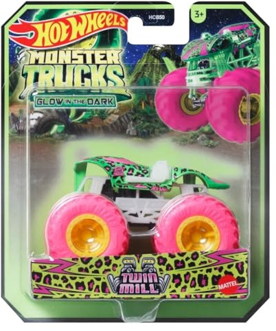 Hot Wheels Monster Trucks Glow in The Dark - Camion in scala 1:64 Twin Mill 2024
