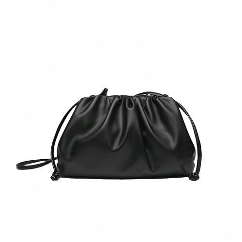ZQUZEMS Umhängetasche Frauen Umhängetasche Kleine Crossbody -Taschen Für Frauen Mode Weibliche Handtaschen Messengerbeutel-Groß Schwarz