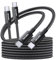 SYNCWIRE USB-C auf USB-C Anschlusskabel [2er Pack], 2M Nylon USB-C Ladekabel, 240W (48V*5A) Typ-C Schnellladekabel für iPhone 15/15 Pro, MacBook Pro, iPad, Samsung Galaxy S23 usw
