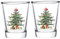 Futtumy Christmas Shot Glasses, 2 OZ Christmas Tree Shot Glasses, Holiday Shot Glasses for Adults Couples Man Women Coworkers, Novelty Shot Glass for Christmas White Elephant Gifts, Funny Shot Glasses