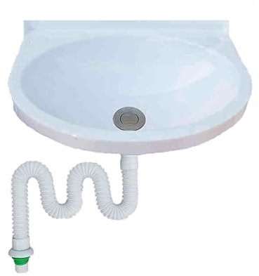 MQZHUK Lavandino a Muro in Resina, 40x28x14cm Lavandino in Plastica for Montaggio a Parete Piccolo, Lavandino Bagno Sospeso Salvaspazio per Piccolo Guardaroba Bagno Wc Degli Ospiti Bianco